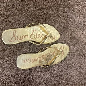 Sam Edelman gold sandals, size 9